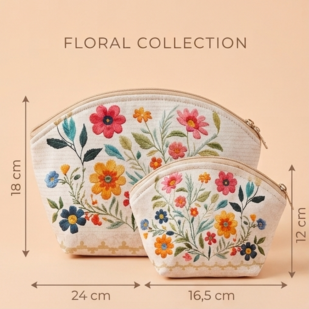 Conjunto Necesserie Floral Collection