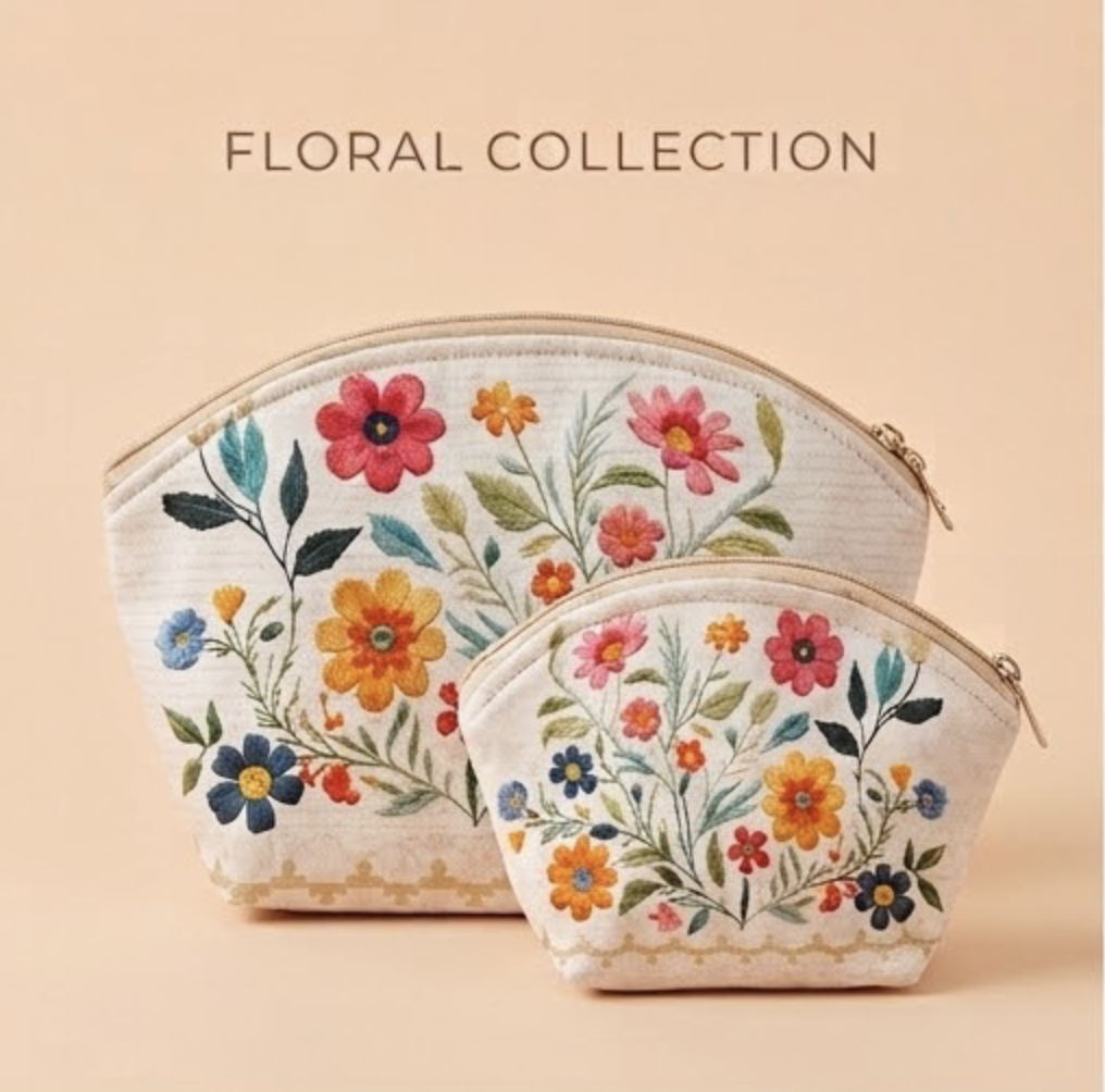 Conjunto Necesserie Floral Collection
