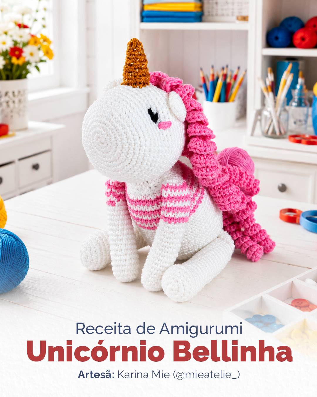 Amigurumi Unicórnio