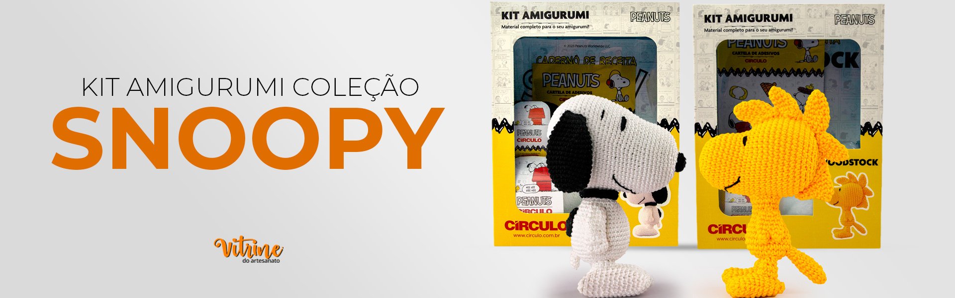 Kit Amigurumi Coleção Snoopy