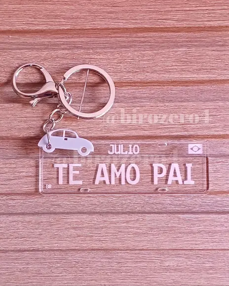Chaveiro Placa de Carro